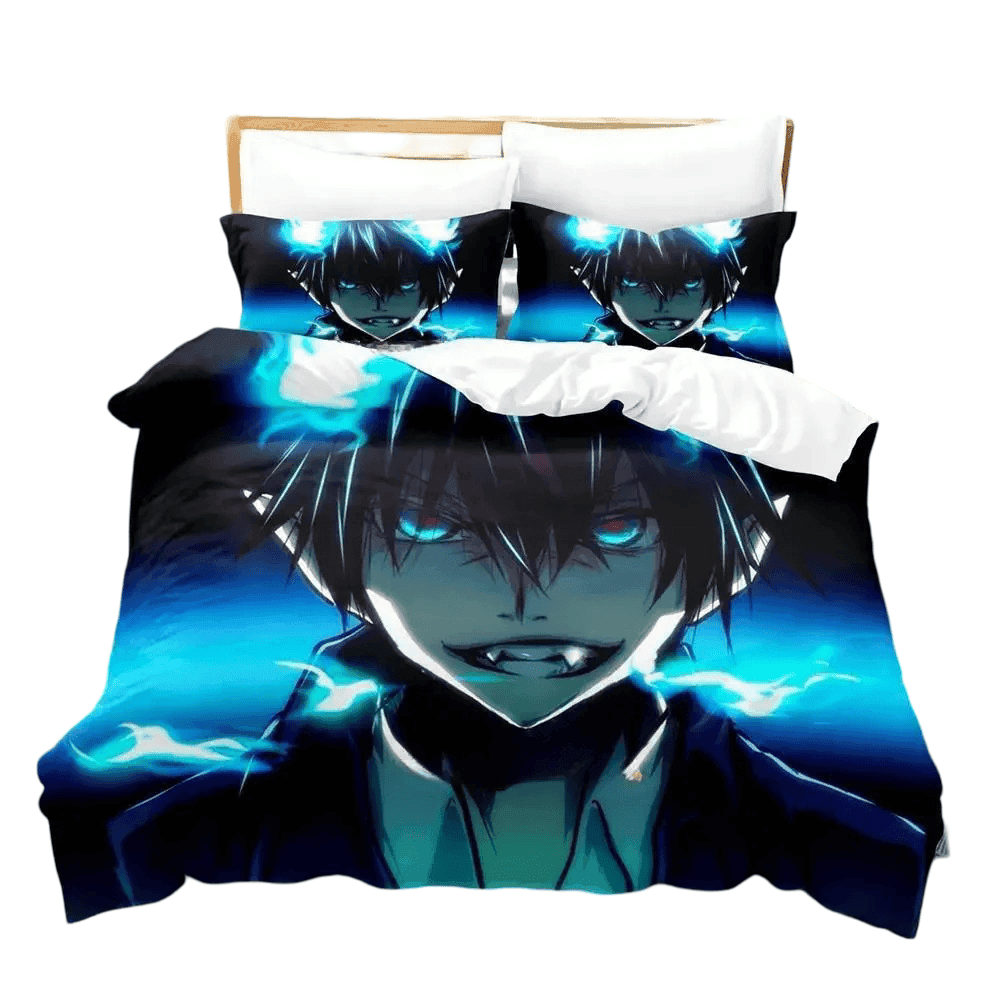 Blue Exorcist Anime Rin Okumura Print Duvet Cover Set