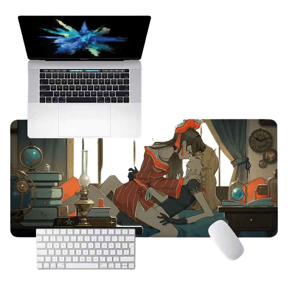 Anime Touhou Project Marisa Kirisame And Reimu Hakurei HD Printing Mouse Pad