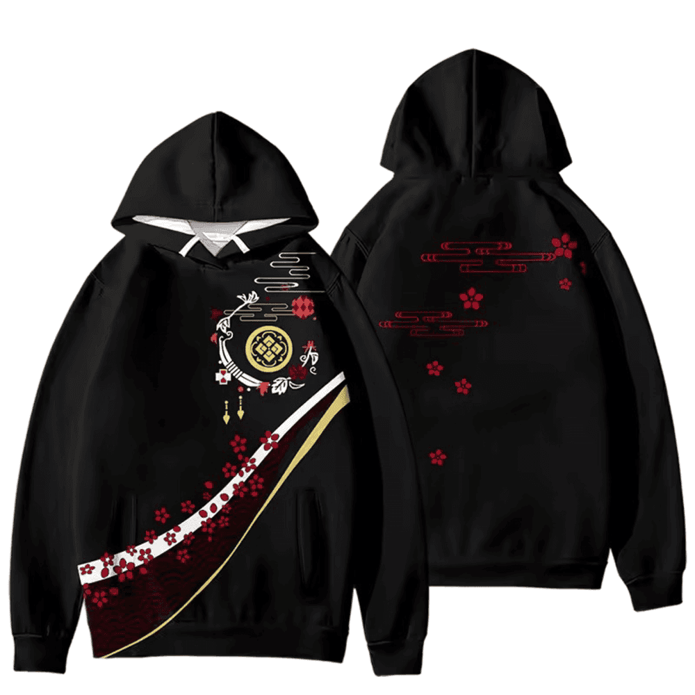 Anime Touken Ranbu Kashuu Kiyomitsu 3D Printed Black Hoodie