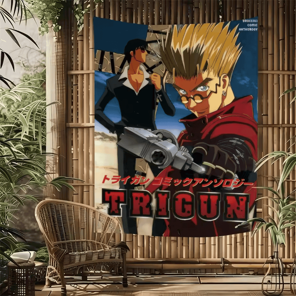 Anime Trigun Stampede And Nicholas Tapestry Poster Wall Art