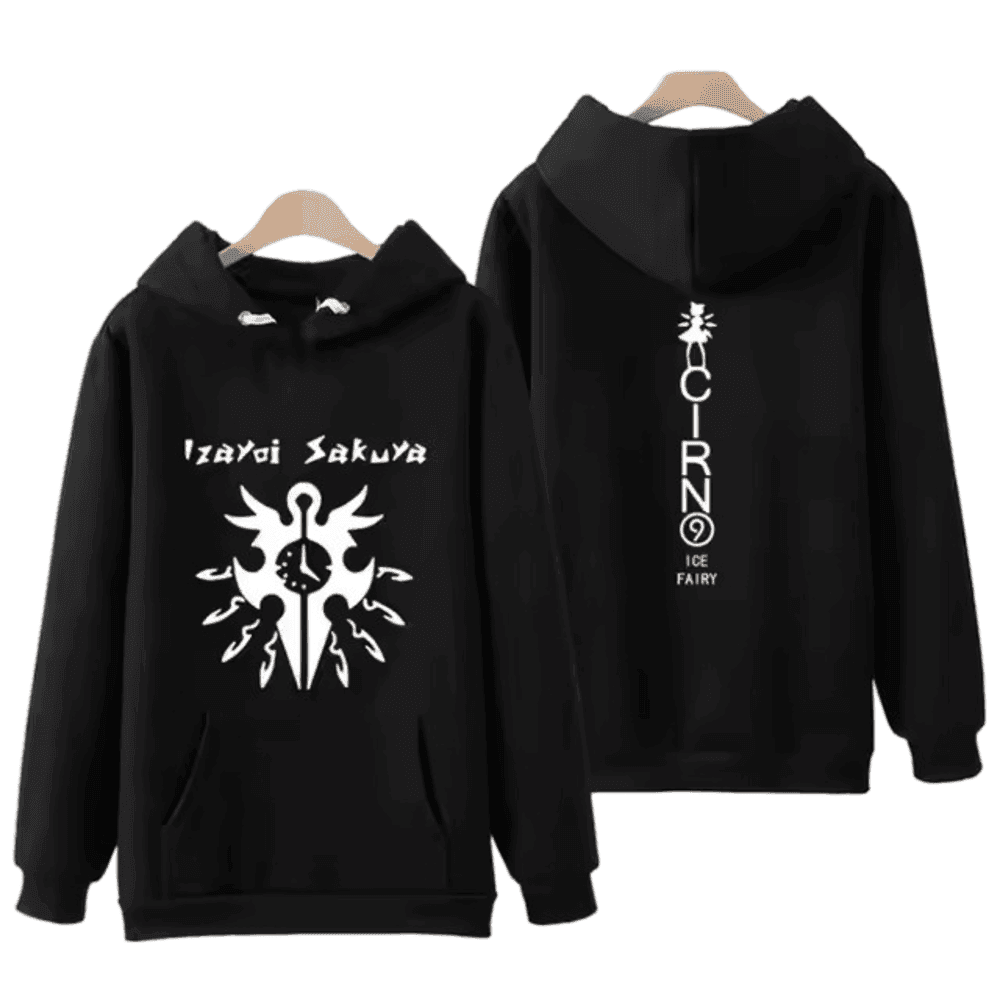 Anime Touhou Project Sakuya Izayoi And Cirno 3D Printed Black Sweatshirt