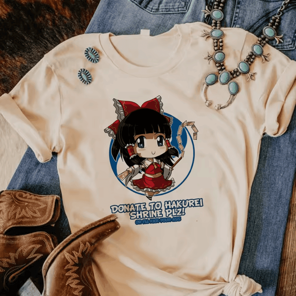 Anime Touhou Project Reimu Hakurei T-Shirt For Women