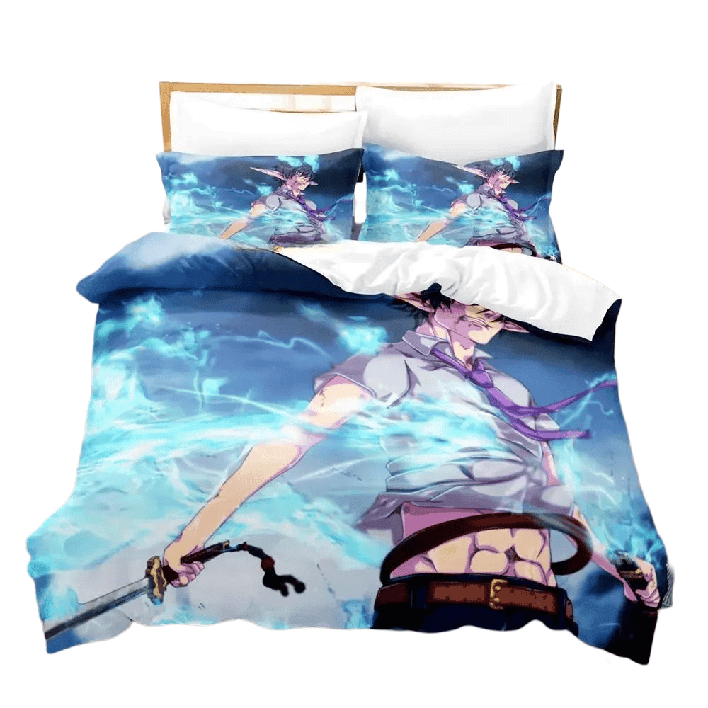 Anime Blue Exorcist Rin Okumura Duvet Cover Set