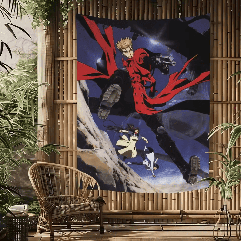 Anime Trigun Stampede With Friends Tapestry Poster Wall Art