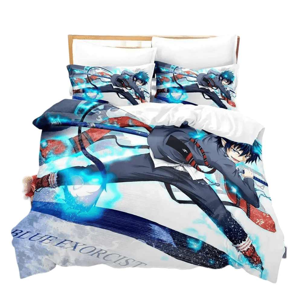 Blue Exorcist Rin Okumura Anime Printed Duvet Cover Set