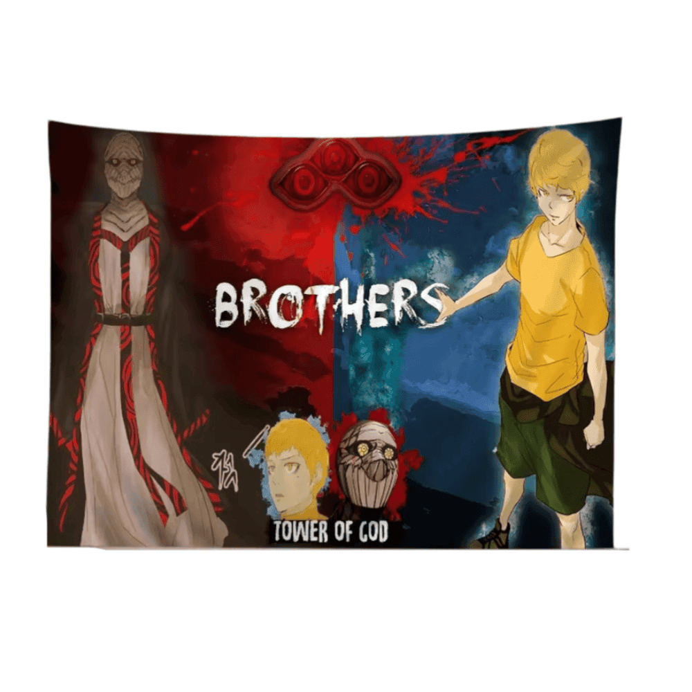 Anime Tower Of God Ja Wangnan And Karaka Tapestry Hanging Wall Art