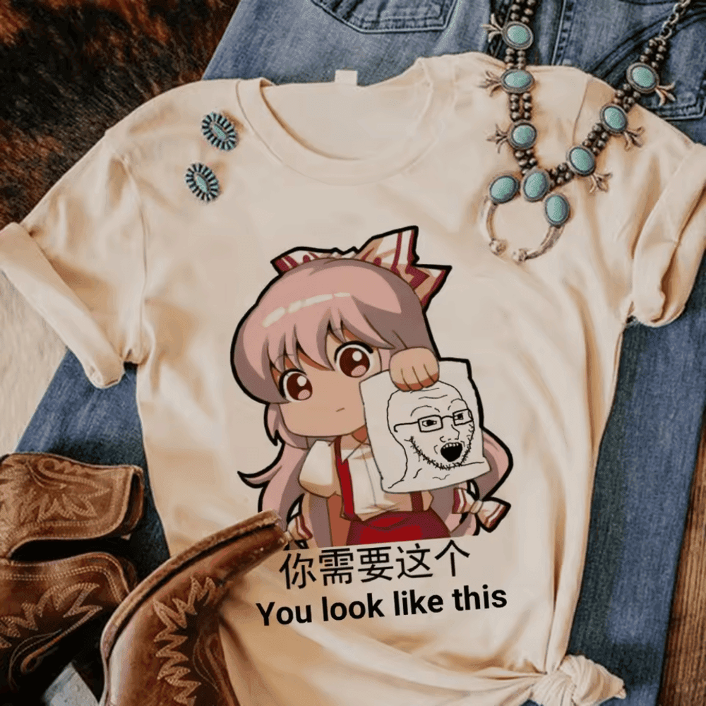 Touhou Project Reimu Hakurei Anime T-Shirt For Women