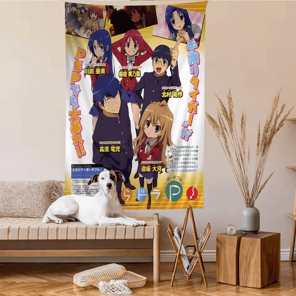 Anime Toradora Characters Wall Hanging Sheet
