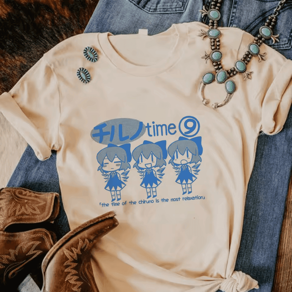 Anime Touhou Project Cirno T-Shirt For Women