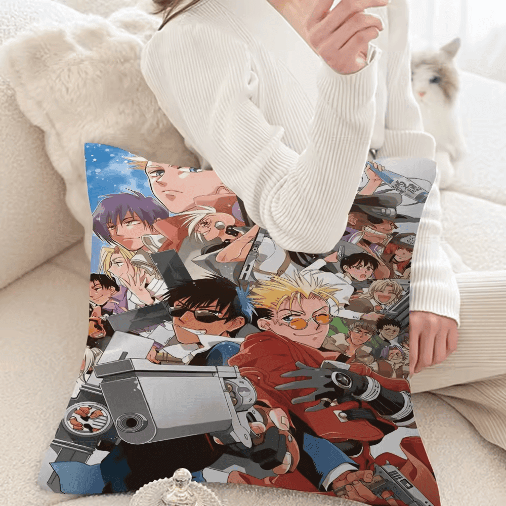 Anime Trigun Character Printed Pillow Cover