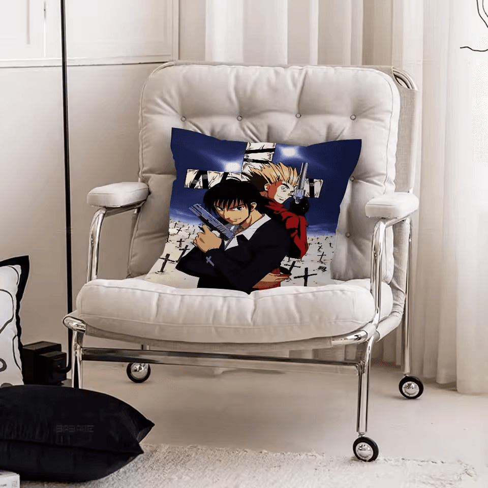 Anime Trigun Stampede And Nicholas D. Wolfwood Pillow Case
