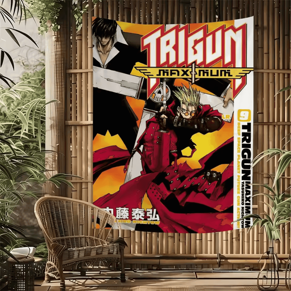 Anime Trigun Maximum Stampede And Nicholas Tapestry Poster Wall Art