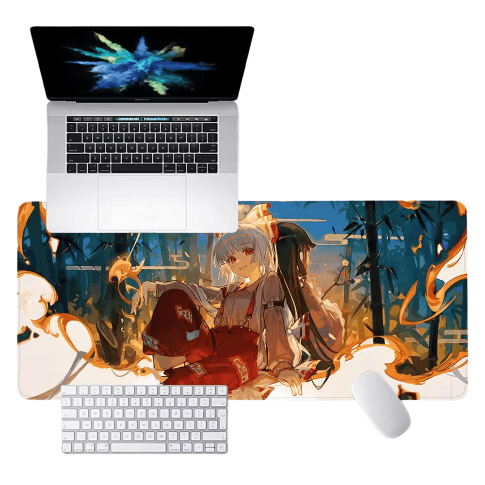 Anime Touhou Project Fujiwara No Mokou HD Printing Mouse Pad