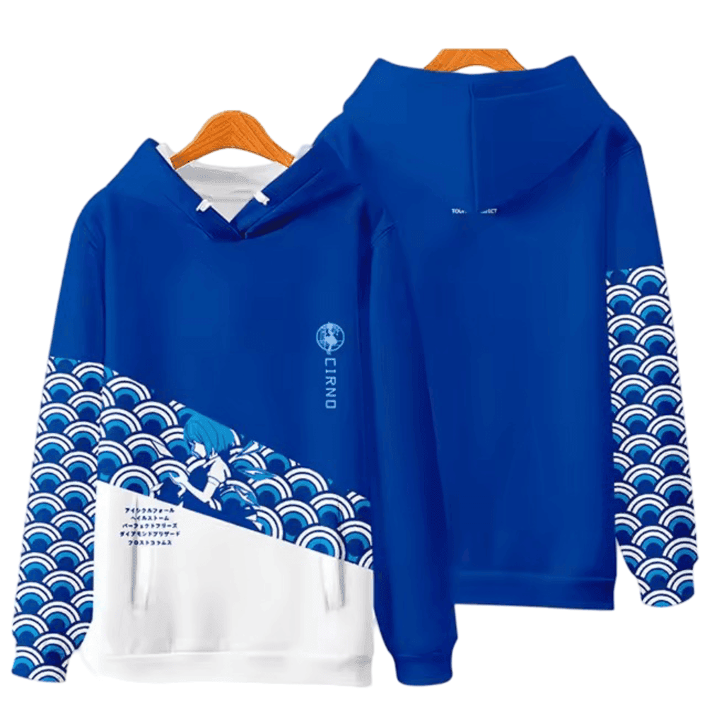 Anime Touhou Project Cirno 3D Printed Sweatshirt