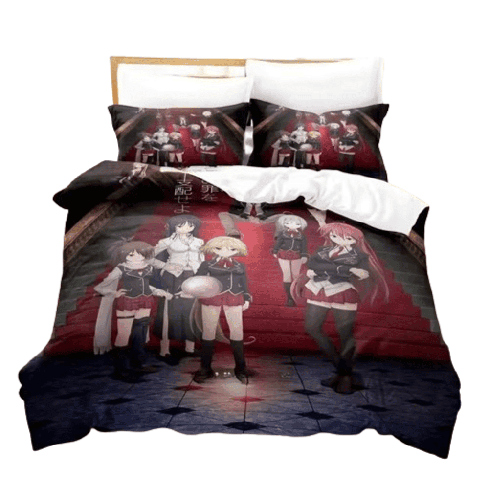 Anime Trinity Seven Character Printed Bedding Set