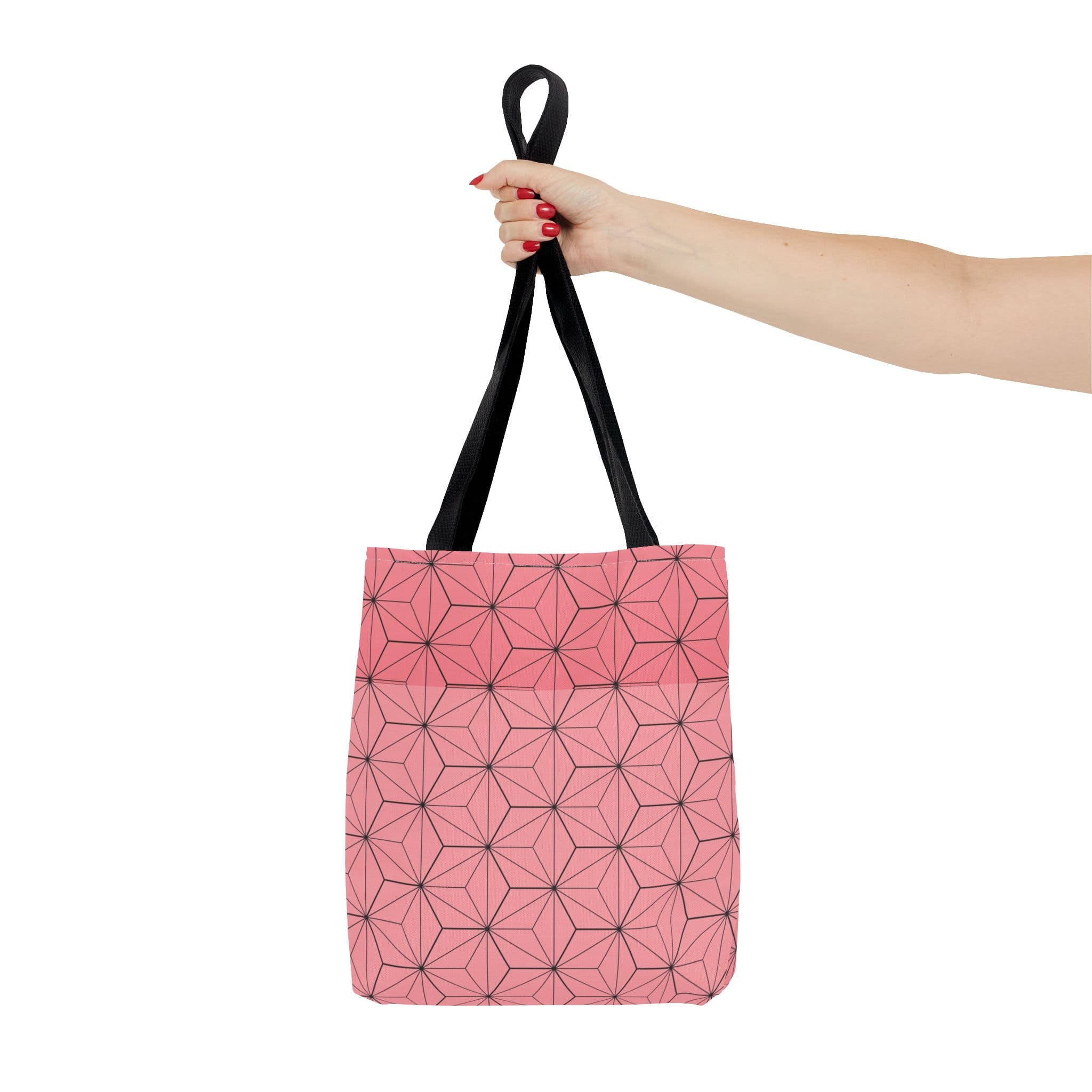 Pink Pattern Anime Style All Over Print Tote Bag — detail 2