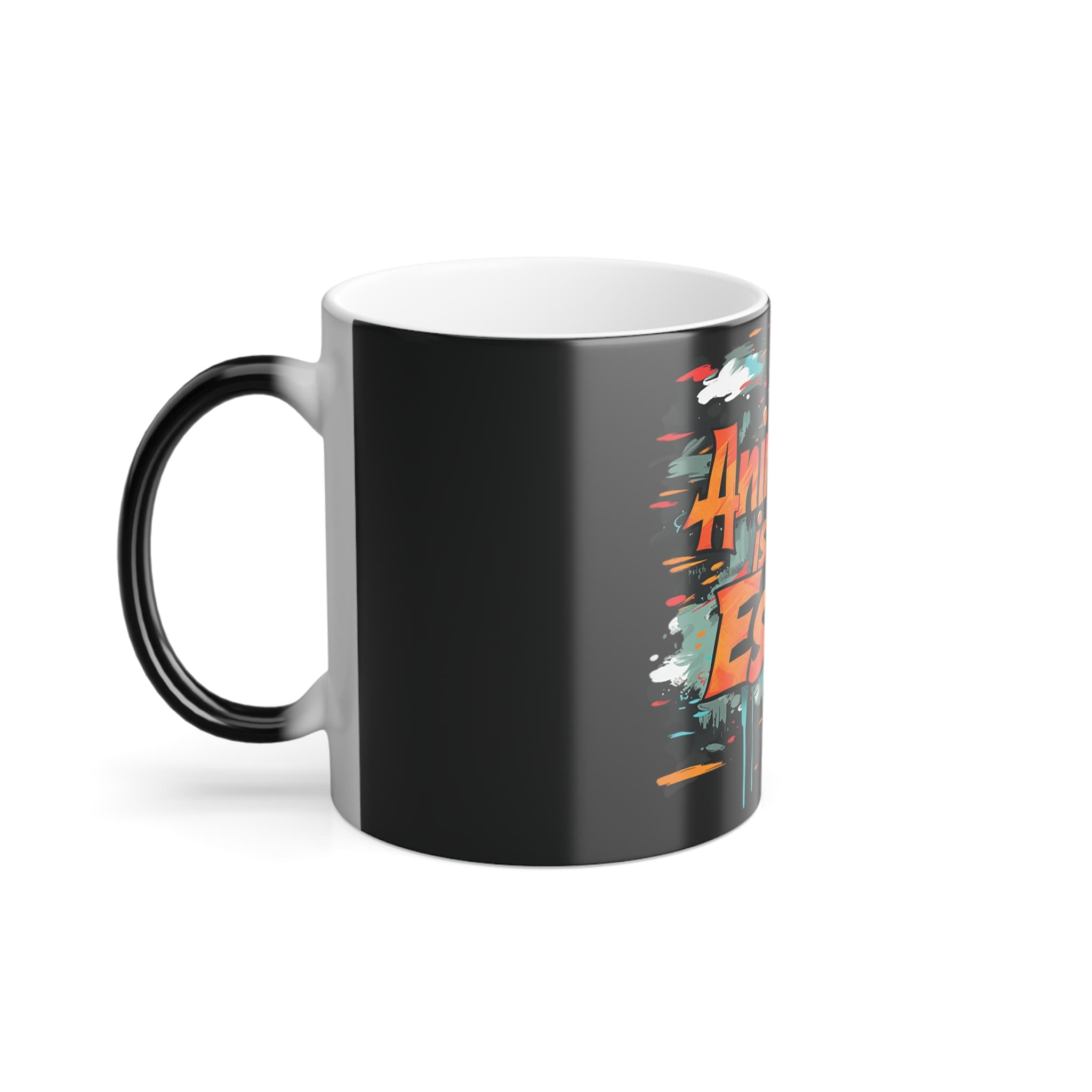 Anime Style "Anime Is My Escape" Heat Changing Mug — detail 2