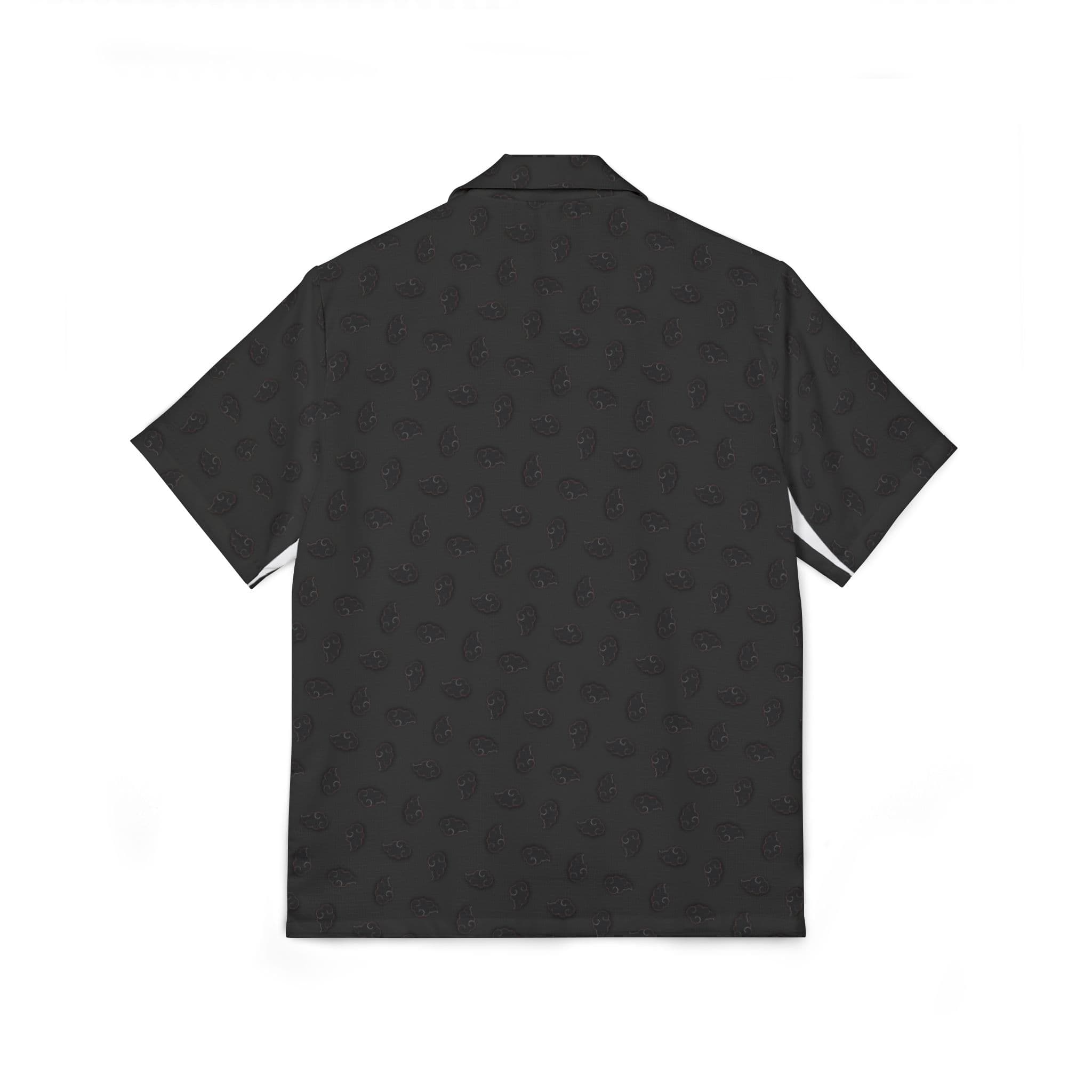 Anime Black Cloud Pattern Style Hawaiian Camp Shirt — detail 1