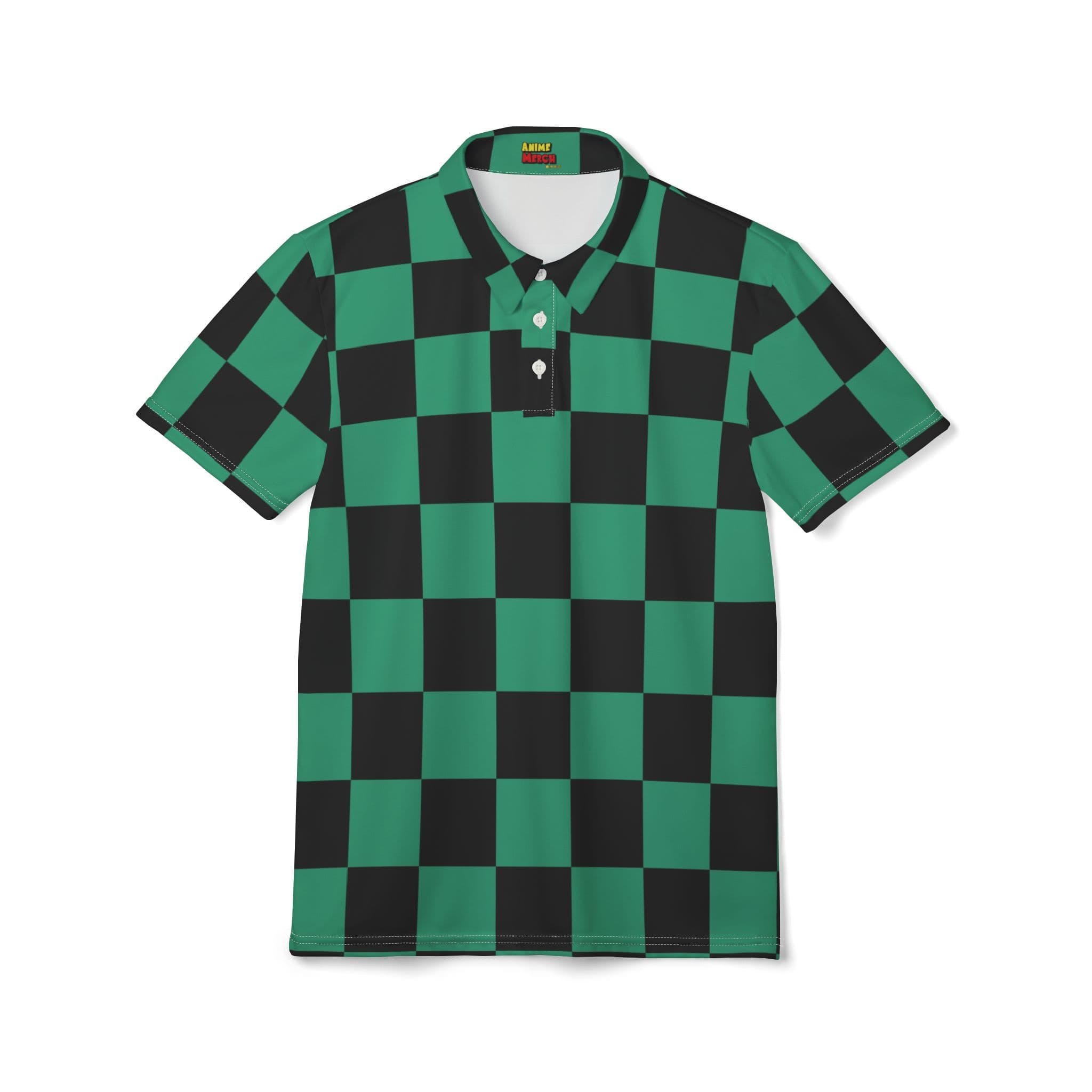 Stylish Checkerboard Unisex Polo Shirt, Casual Wear, Gift for Him/Her, Summer Fashion, Outdoor Events, Street Style — detail 1