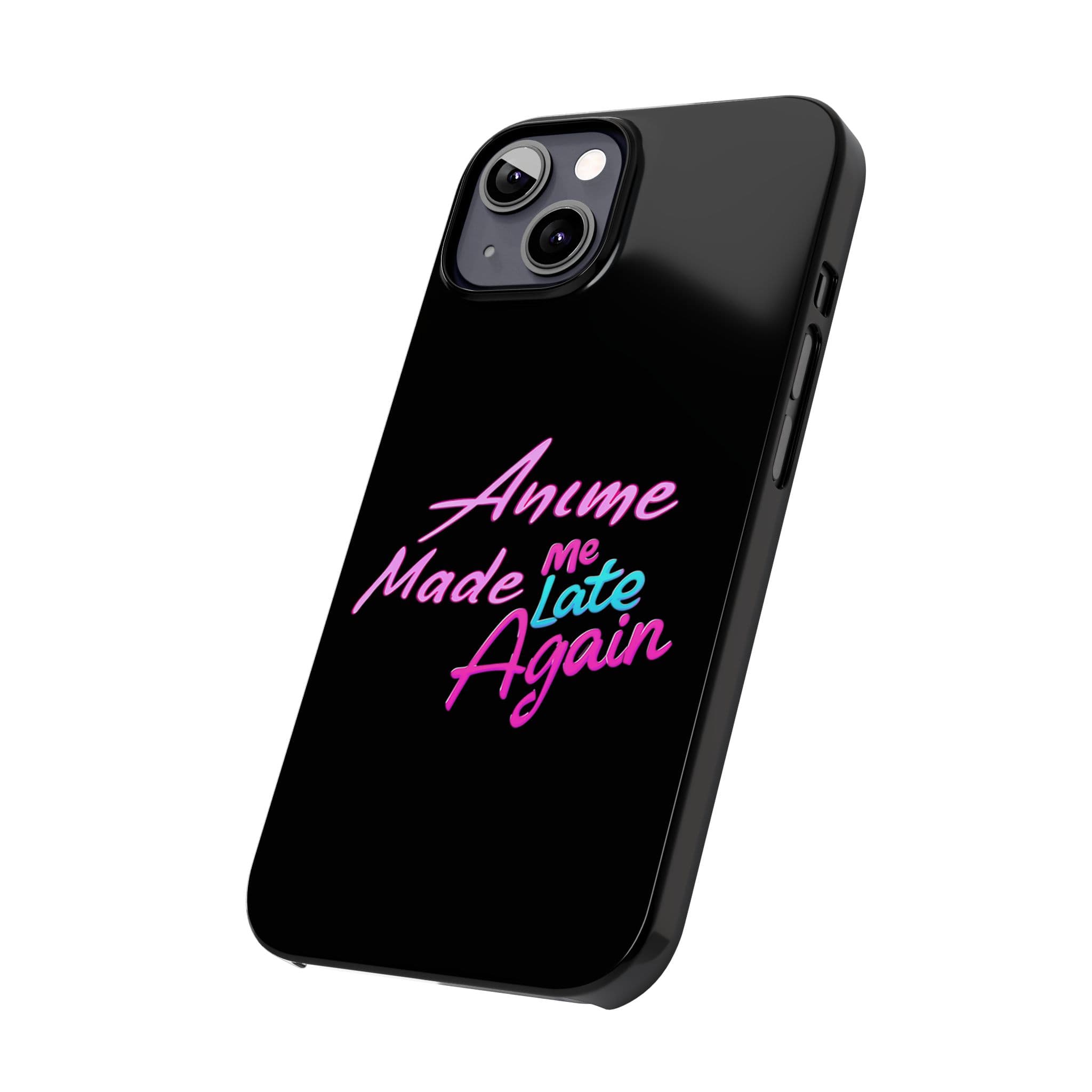 Anime Made Me Late Again Phone Case for iPhone - Otaku Essentials, Anime Merch, Manga Fan Accessory, Supports Wireless Charging — detail 2