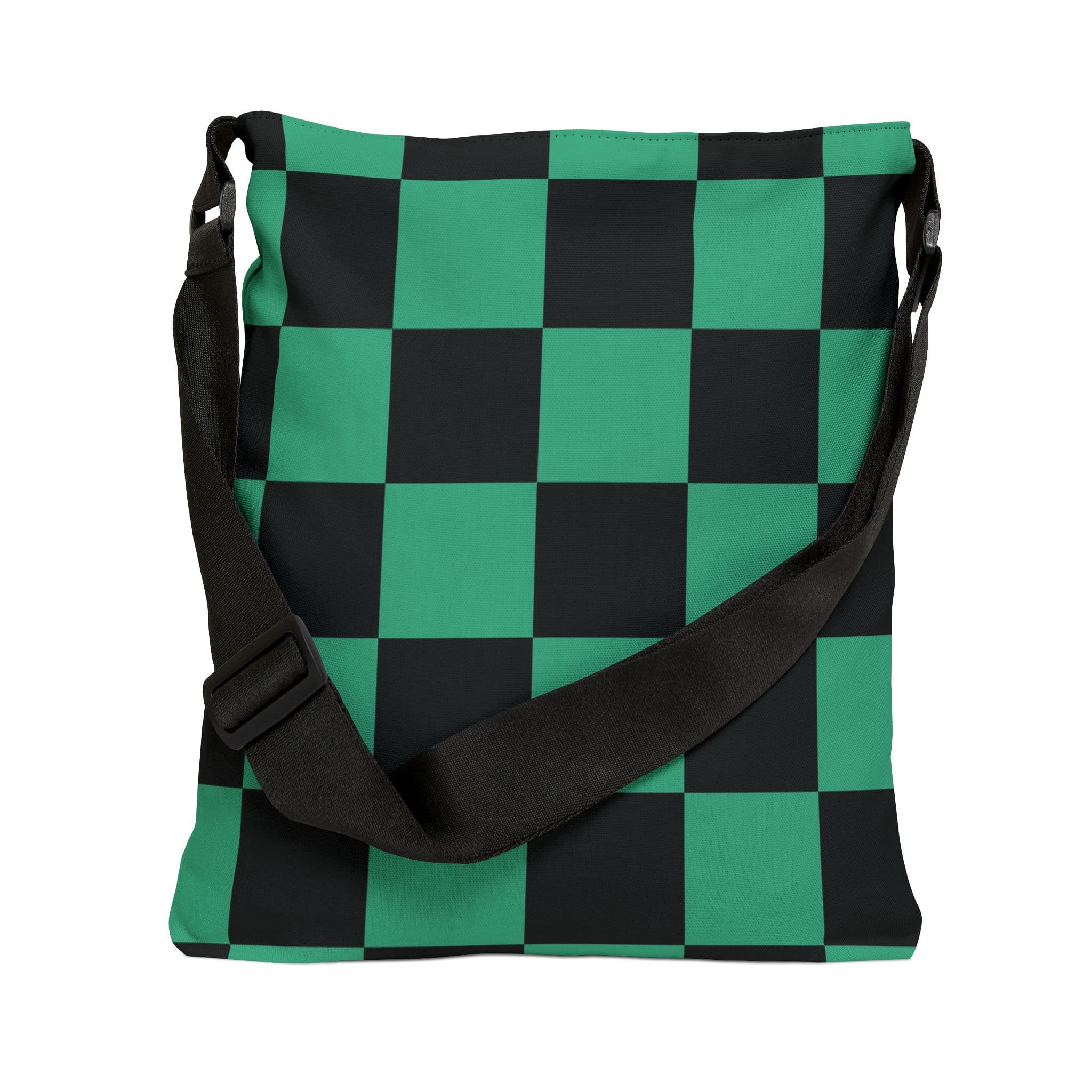 Chic Checkerboard Anime Style Adjustable Tote Bag — detail 2