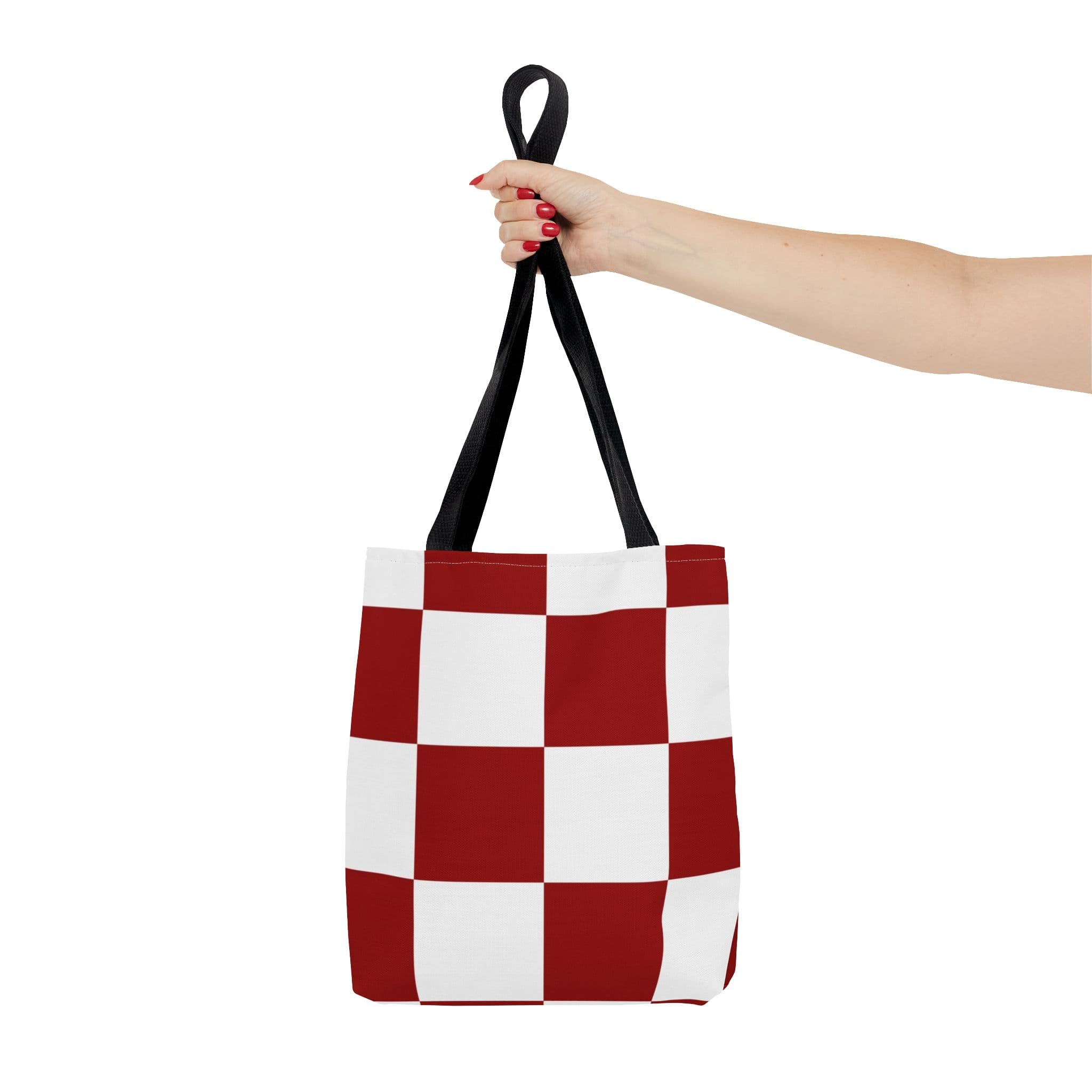 Chic Checkerboard Anime Style Tote Bag — detail 1