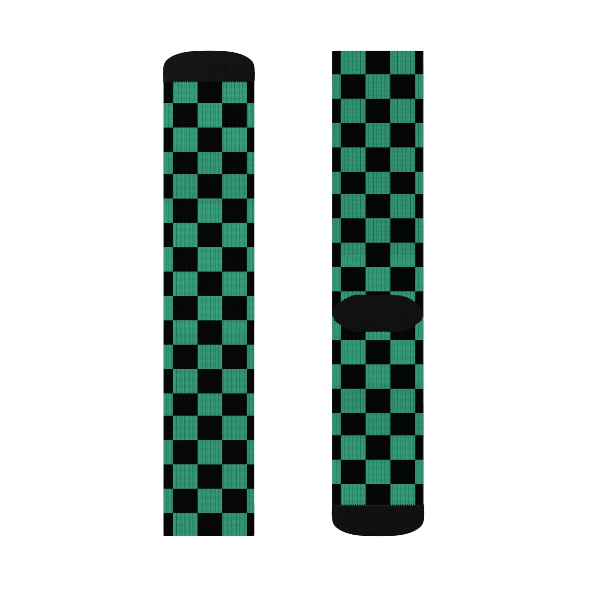 Anime Style Checkerboard Socks Casual Wear — detail 2