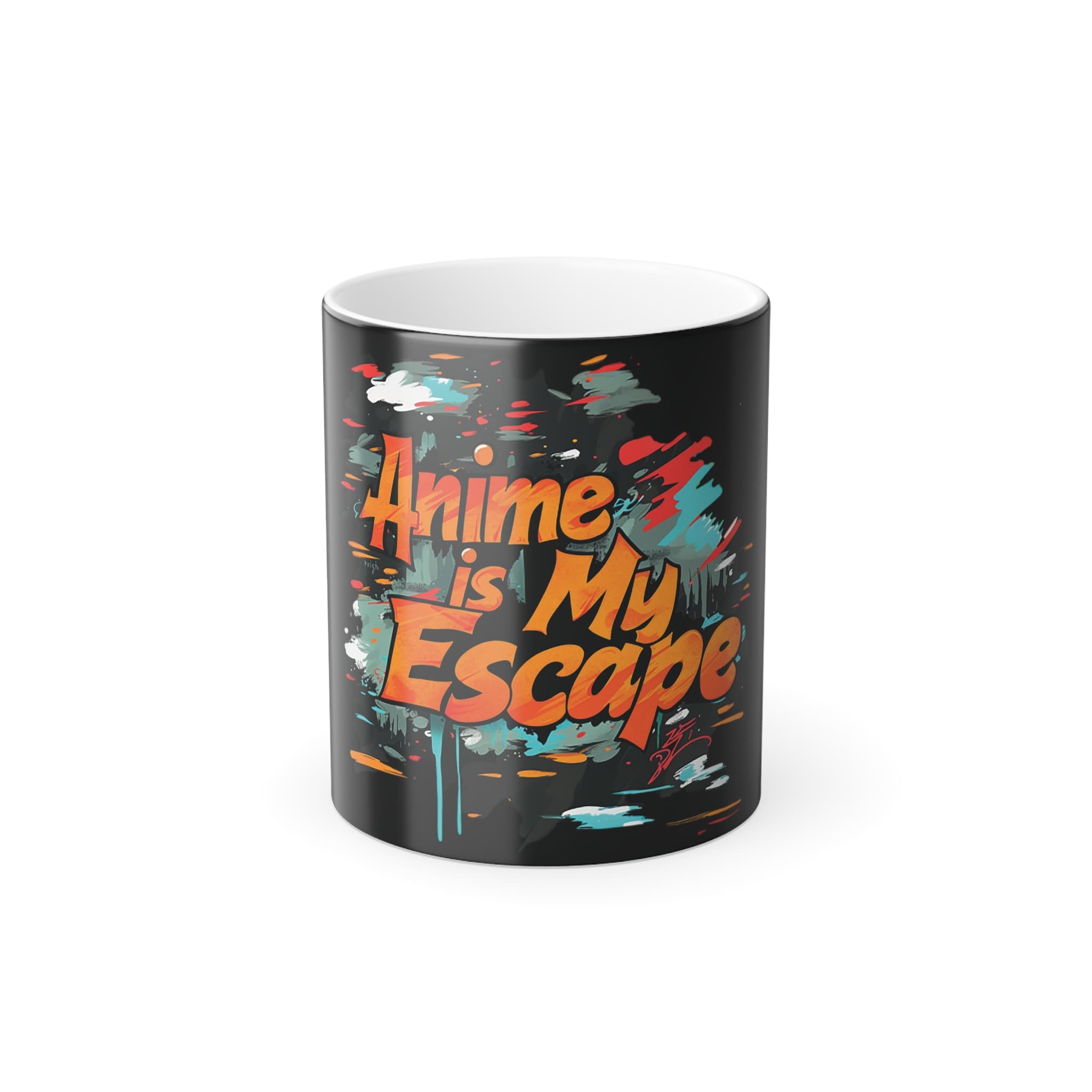 Anime Style "Anime Is My Escape" Heat Changing Mug