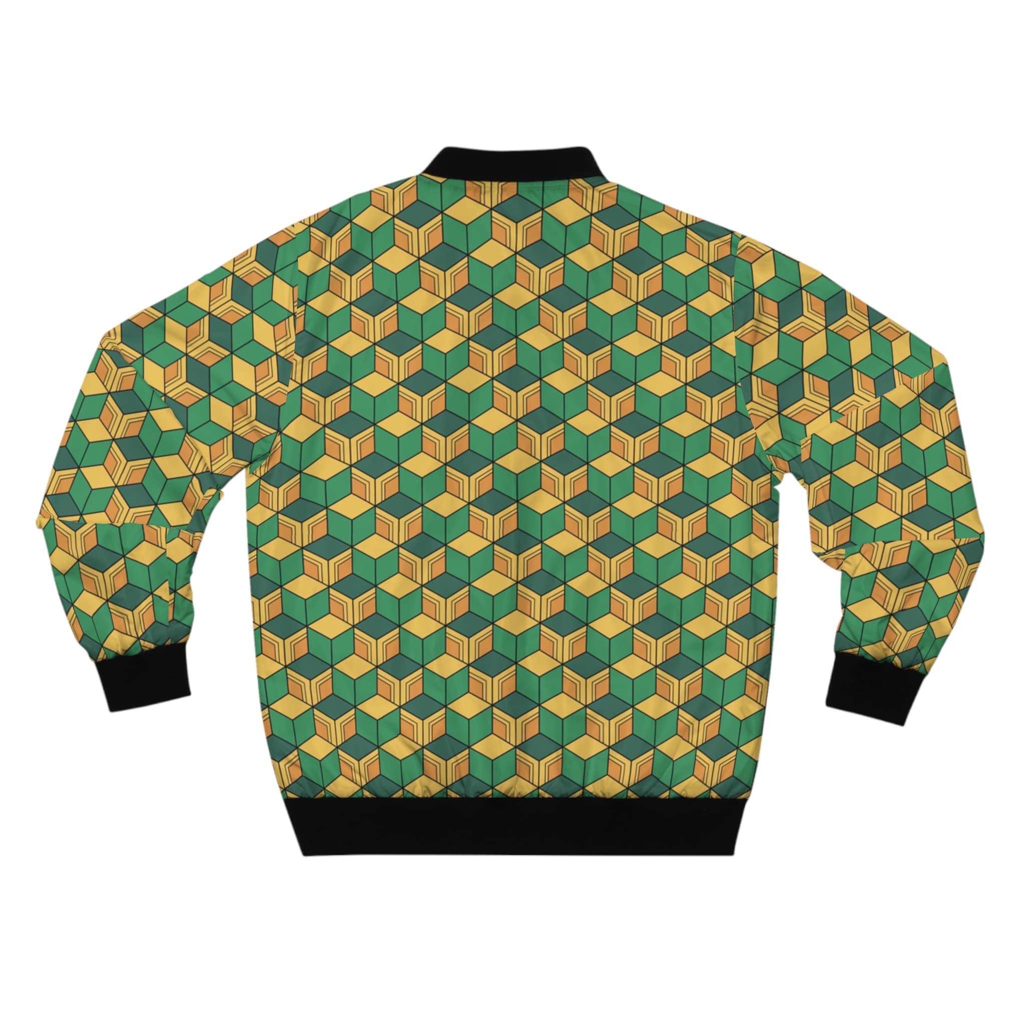 Anime Style Pattern Vibrant Men's Bomber Jacket — detail 1