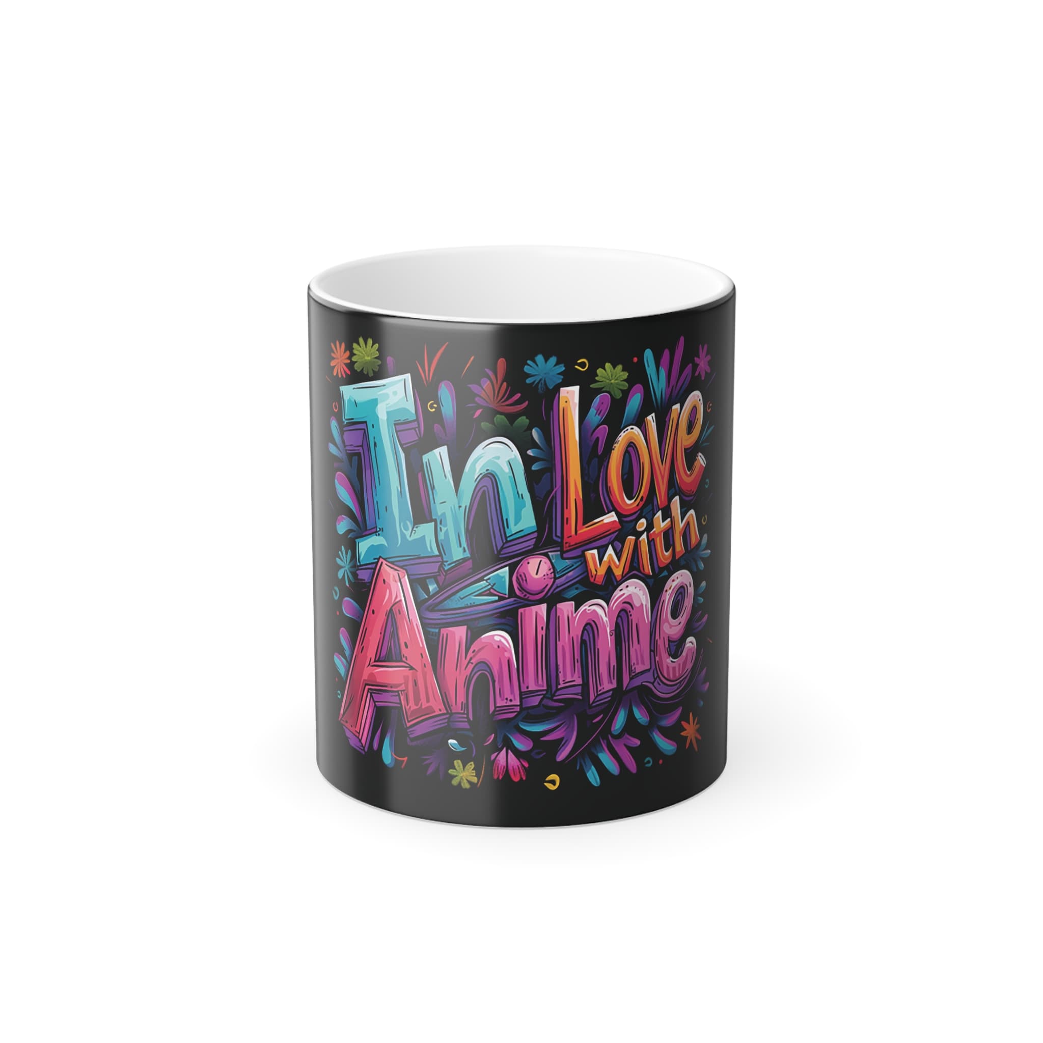 Anime Style "In Love With Anime" Heat Changing Mug