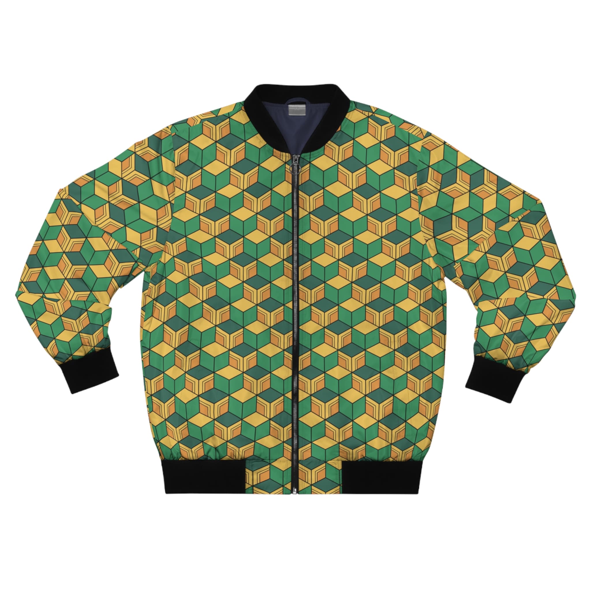 Anime Style Pattern Vibrant Men's Bomber Jacket