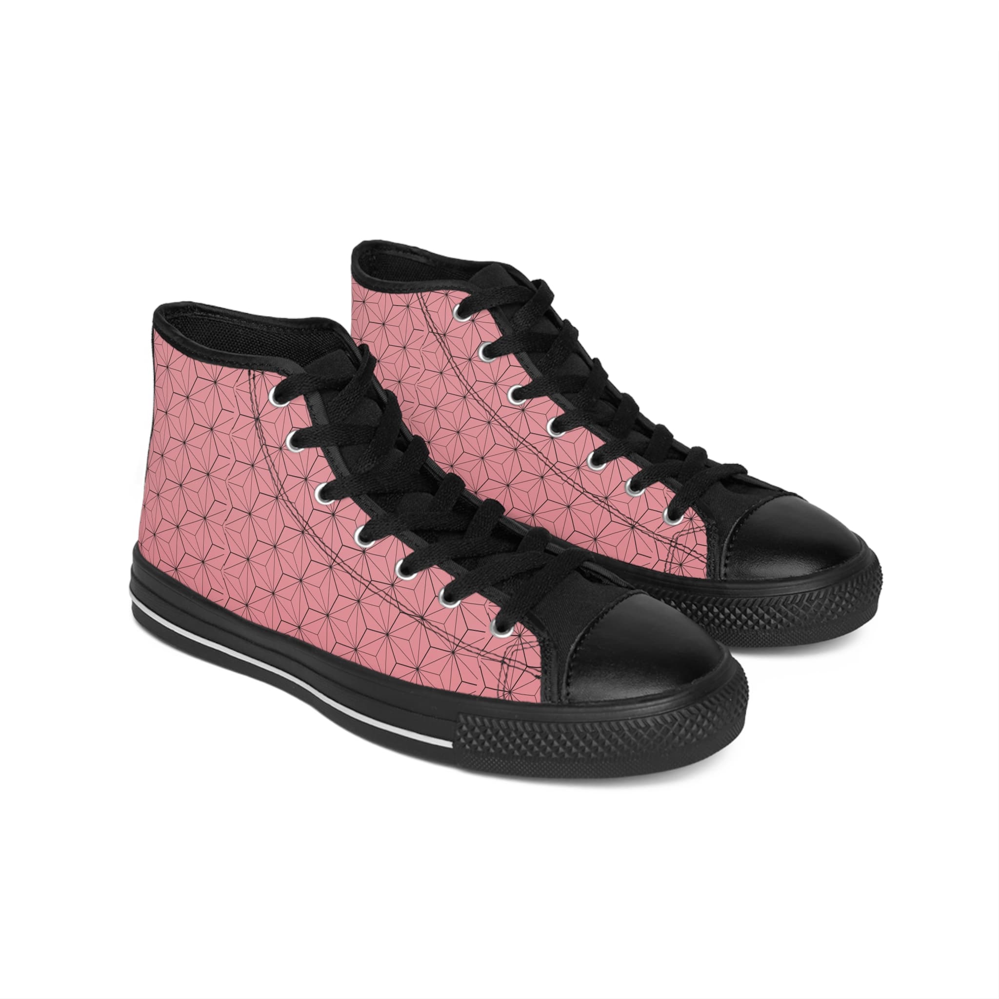 Anime Style Pink Pattern Stylish Women's Classic Sneakers - Trendy Footwear for Anime Fans
