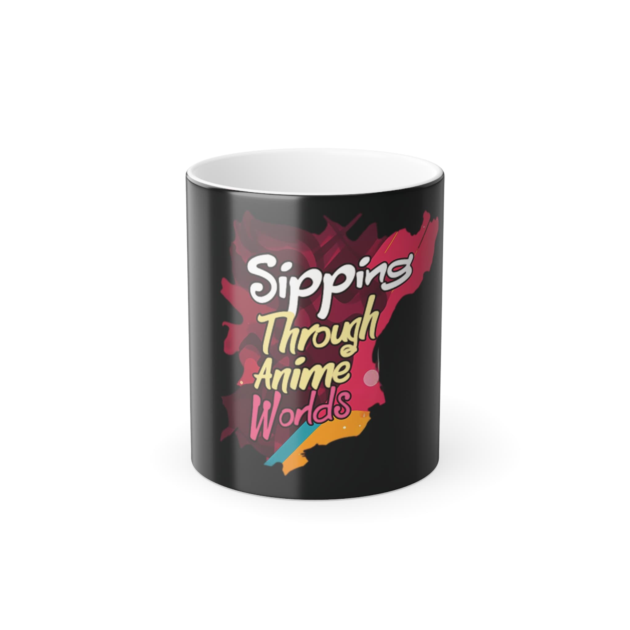 Heat Changing "Sipping Through Anime Worlds" Mug For Anime Manga Fans