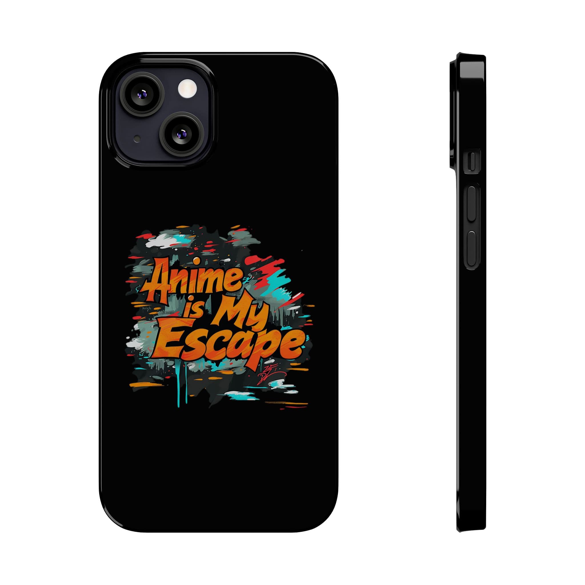 Anime Is My Escape Phone Case for iPhone - Otaku Essentials, Anime Merch, Manga Fan Accessory, Supports Wireless Charging