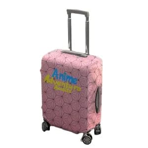Anime Adventure Awaits Pink Luggage Cover – Travel in Otaku Style