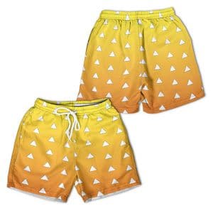 Official Anime Merch Triangle Pattern All-over Print Youth Hawaiian Shorts — detail 2