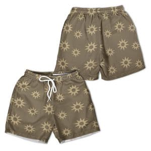 Official Anime Merch Starburst Pattern All-over Print Youth Hawaiian Shorts — detail 2