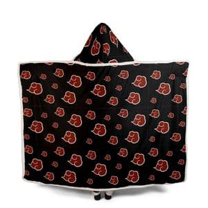 Crimson Drift – Anime Merch Hooded Blanket