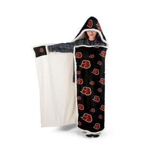 Crimson Drift – Anime Merch Hooded Blanket — detail 1
