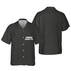 Anime Addicted All-over Print Comfort Short-sleeve Hawaiian Shirt — detail 2