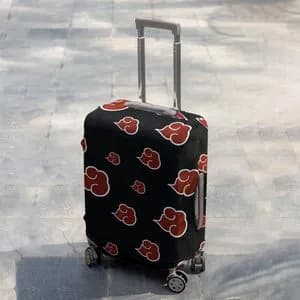 Crimson Storm Luggage Cover – Anime Rogue Edition