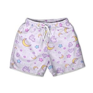 Moon Bunny Dreams – Anime Merch All-Over Print Youth Hawaiian Shorts