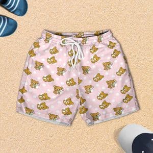 Kawaii Anime Style Bear All-over Print Youth Hawaiian Shorts