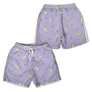 Lunar Hop – Anime Merch All-Over Print Youth Hawaiian Shorts — detail 2