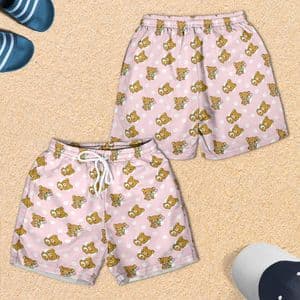 Kawaii Anime Style Bear All-over Print Youth Hawaiian Shorts — detail 2