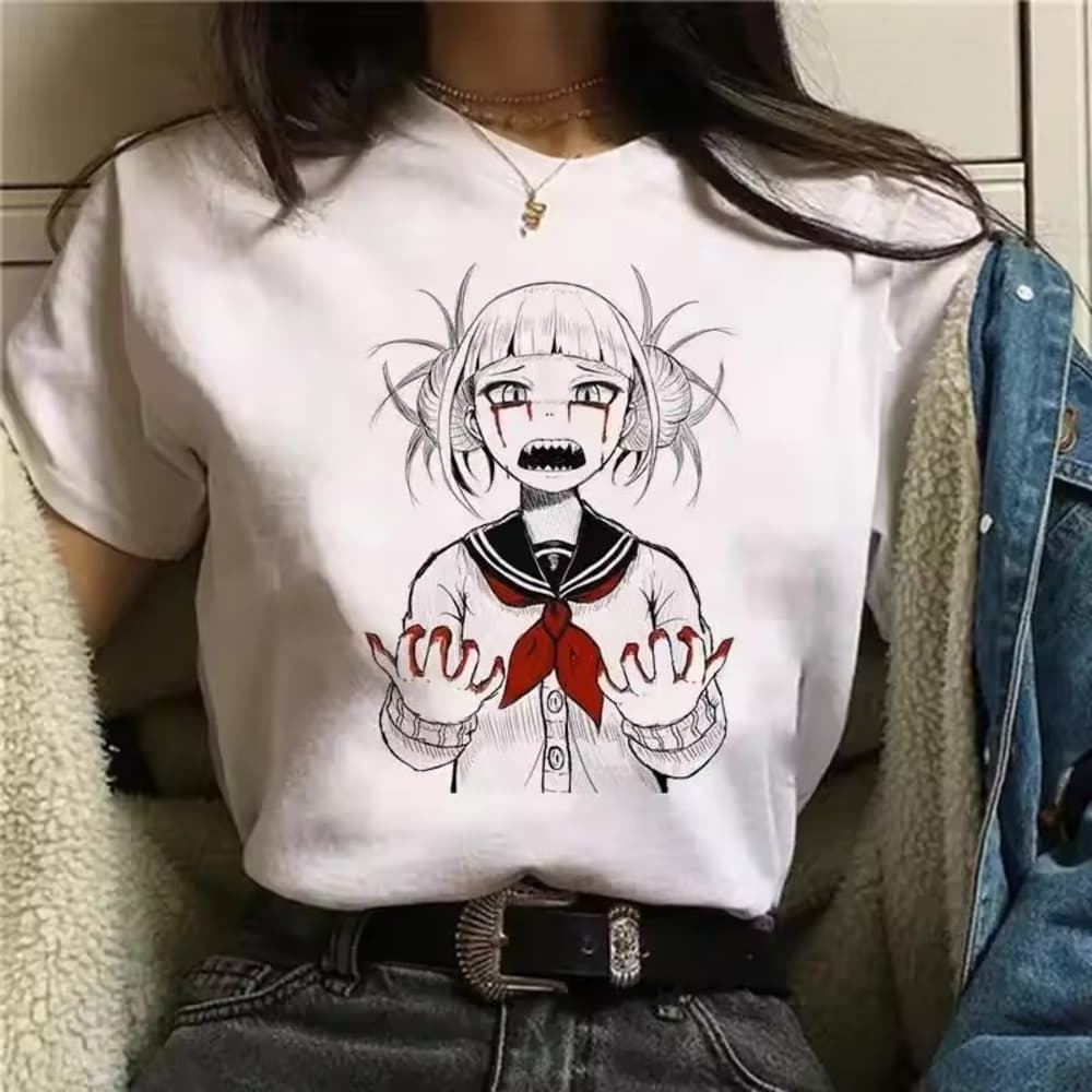 My Hero Academia Anime Himiko Toga White T-Shirt