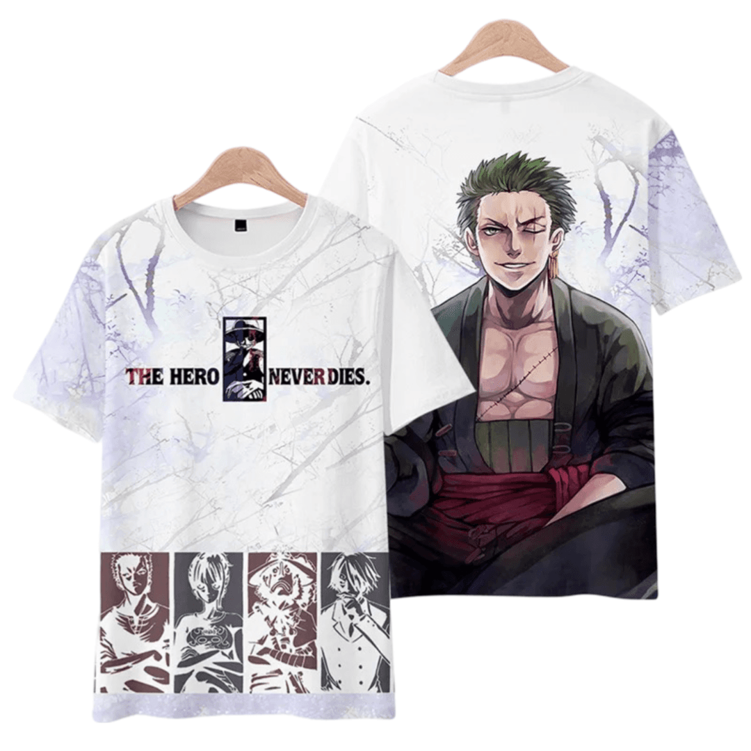 One Piece Roronoa Zoro Short-Sleeve Anime T-Shirt