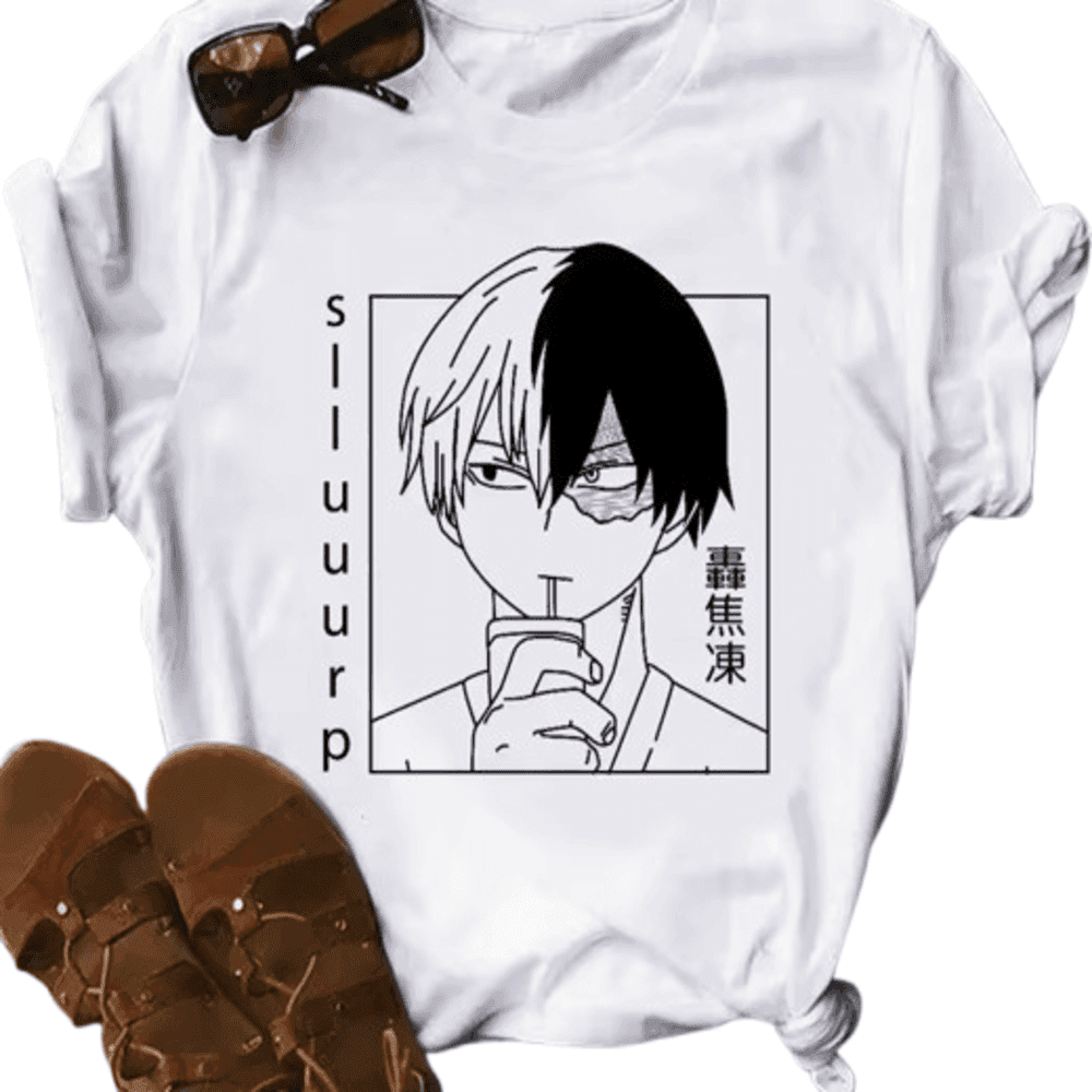 My Hero Academia Shoto Todoroki Anime Polyester T-Shirt