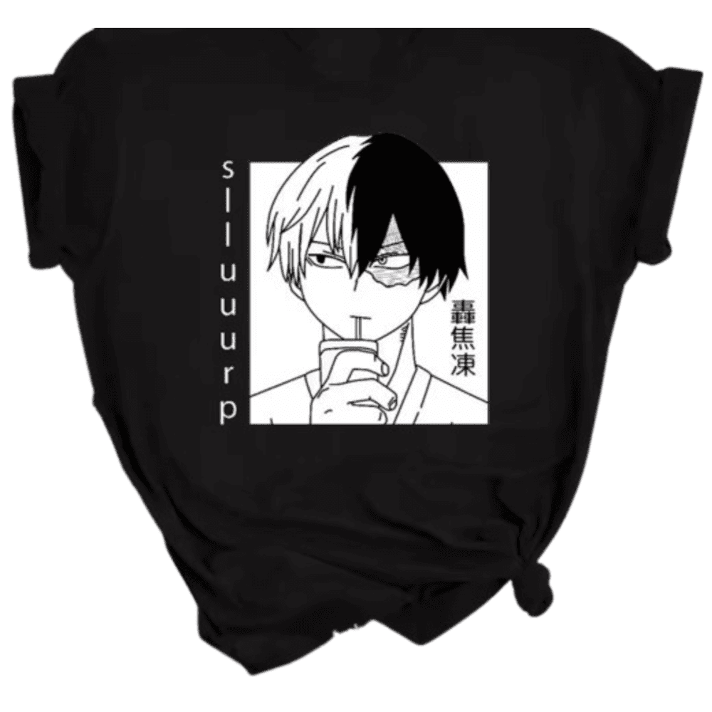 Anime My Hero Academia Shoto Todoroki Polyester T-Shirt