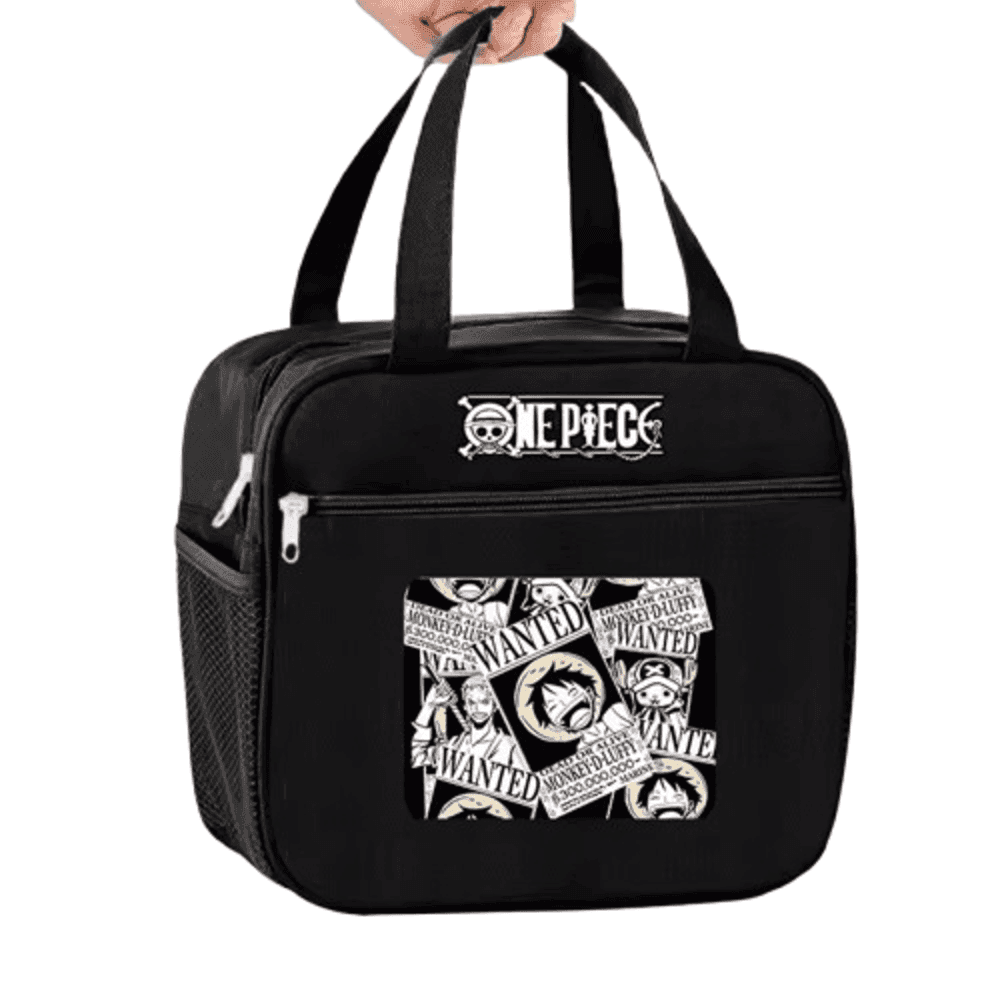 Anime One Piece Wanted Characters Printed Insulated Lunch Bag